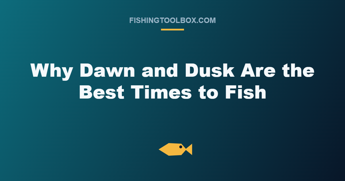 Why Dawn and Dusk Are the Best Times to Fish