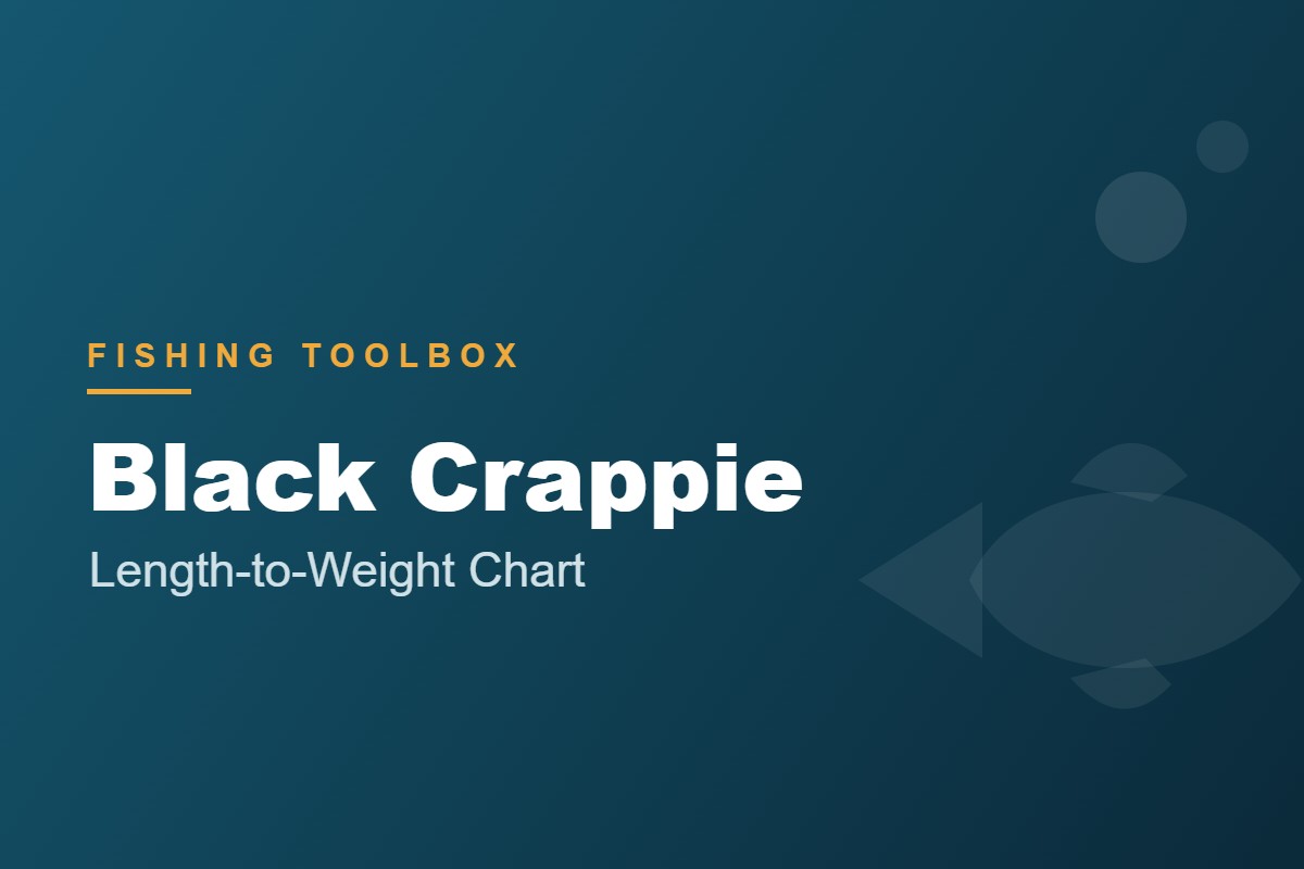 Black Crappie Length to Weight Chart