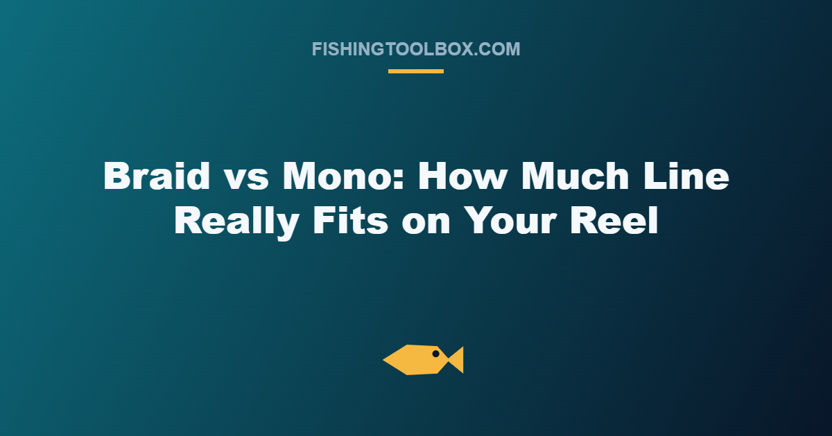 Braid vs Mono: How Much Line Really Fits on Your Reel