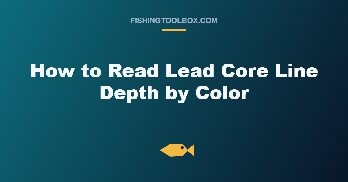 How to Read Lead Core Line Depth by Color