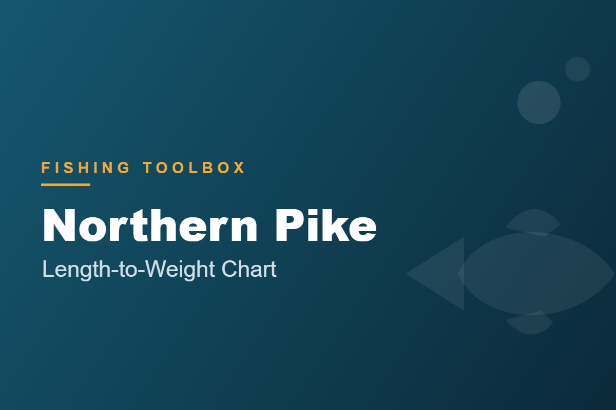 Northern Pike Length to Weight Chart