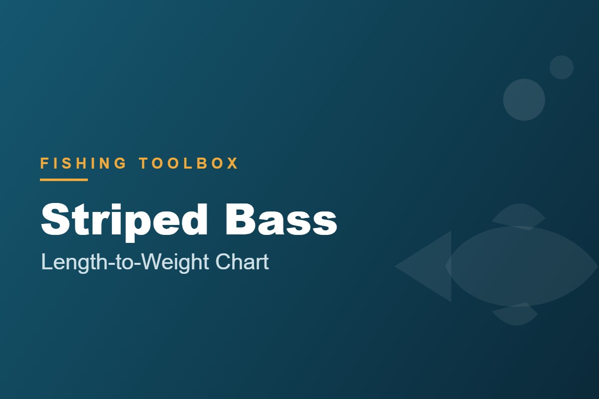 Striped Bass Length to Weight Chart
